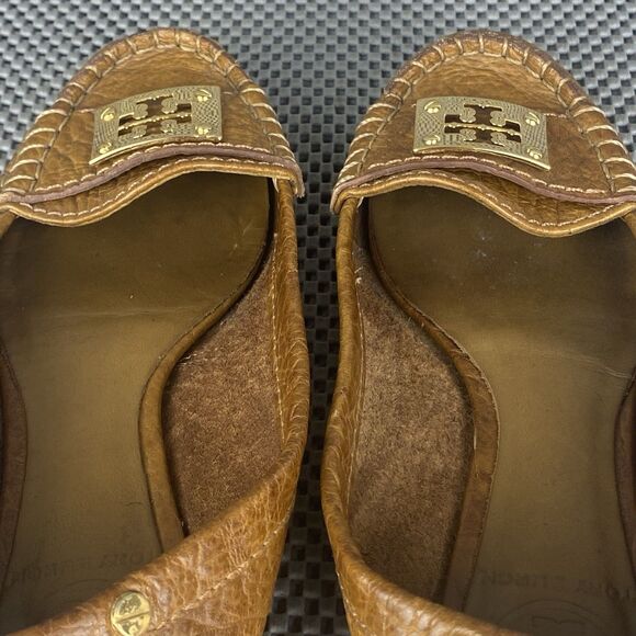 Tory Burch Kendrick Driver Loafers Moccasins Womens 6 M Brown Leather Casual - Picture 9 of 12